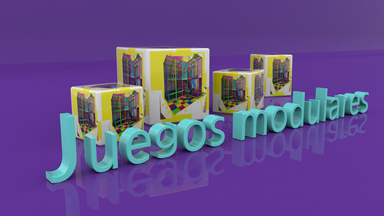 juegos modulares morado mayusculas